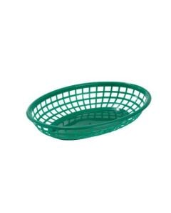 Oval Serving Basket, 9-1/2" x 5" x 2" | Green | 1 Dozen