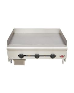 Wells HDG-3630G 35" Countertop Griddle Natural Gas Manual Control