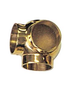 Ball Side Outlet Elbow Fitting for Brass Bar Railing          