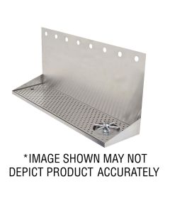 American Beverage 10 Faucet Wall Mount 30" x 8" Stainless Drip Tray w/ Rinser
Image may not be accurate