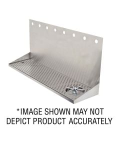 American Beverage 5 Faucet Wall Mount 16" x 8" Stainless Drip Tray w/ Rinser