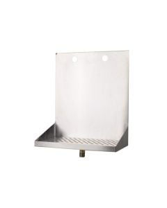American Beverage 2 Faucet Wall Mount 12" x 8" Stainless Drip Tray