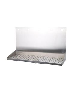 American Beverage 5 Faucet Wall Mount 24" x 8" Stainless Drip Tray