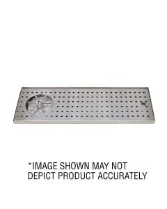 American Beverage 12" x 8" Countertop SS Drip Tray with Rinser, Stainless Steel
Image may not be accurate