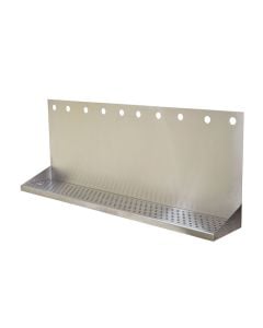 American Beverage 10 Faucet Wall Mount 36" x 8" Stainless Drip Tray