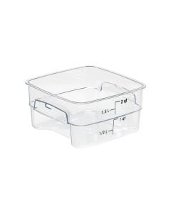 Cambro 2SFSPROCW135 CamSquare® FreshPro Food Container, 2 qt