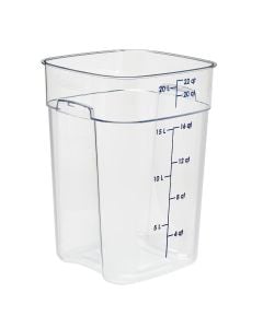 Cambro 22SFSPROCW135 CamSquare® FreshPro Food Container, 22 qt