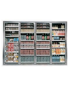 4 Glass Door Set for Convenience Store Display Coolers (30" x 72" each)