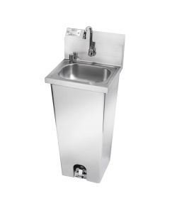 Krowne HS-14 Pedestal Hand Sink with Foot Pedal Valve and Soap Dispenser