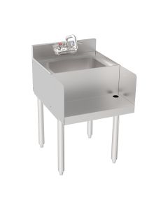Krowne 18-18BD Silver Series Blender Dump Sink 18" W x 22.5" D with Faucet