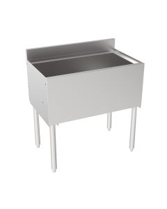 Krowne 18-30-7 Silver Series Insulated Ice Bin  30" W x  22.5" D with Cold Plate and Sliding Cover