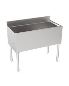 Krowne 18-36-7 Silver Series Insulated Ice Bin 36" W x 22.5" D with Cold Plate and Sliding Cover