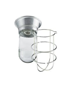 Krowne 25-112 Exhaust Hood Light Fixture Vaporproof Plastic Coated Globe with Wire Guard