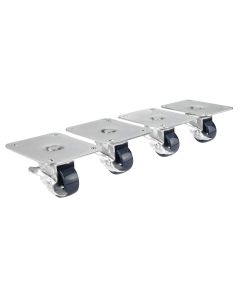 Krowne 28-169S Plate Casters 4" x 5" Plate 2" Wheel Brake