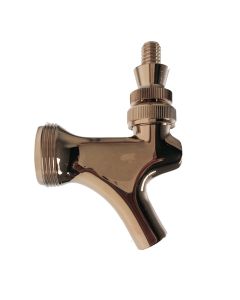 Perlick 408XTF Tarnish Free Brass Beer Faucet with brass lever