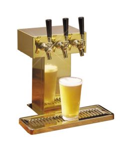 Perlick Draft Beer Tee Tower Air Cooled Brass  (Choose 3-5 Faucets)