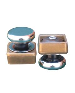 Metal Glide Bumpers for Banquet / Stack Chair Feet (1 Dozen)