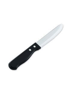 Vollrath 4-7/8" Jumbo Black Plastic Handle Steak Knife 1 Dozen