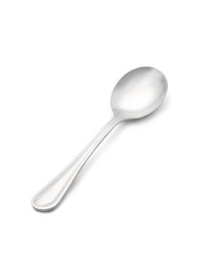 Vollrath Brocade Flatware 6-1/8" Bouillon Spoon Round Bowl 1 Dozen