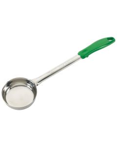Winco FPS-4 4 oz Solid Food Portioner | Green Handle