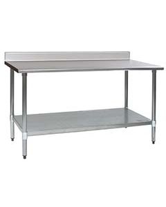 Stainless Steel Commercial Work Table 36 x 30 inches with Backsplash by Eagle Group
