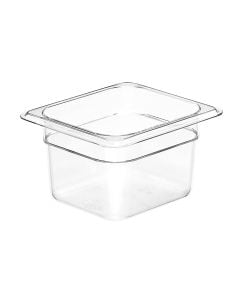 Cambro 1/6 Size Clear Food Storage Pan, 4" Deep 