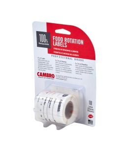 Cambro Dissolvable Food Rotation Labels, 100 roll