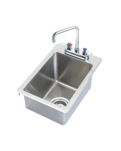 Krowne HS-1425 Drop-In Hand Sink with Faucet | 5" Deep Bowl