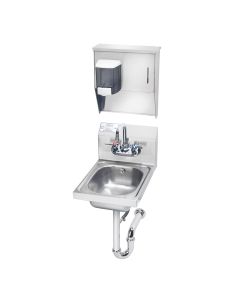 Krowne HS-31 Wall Mount Hand Sink with Faucet and Soap and Towel Dispense