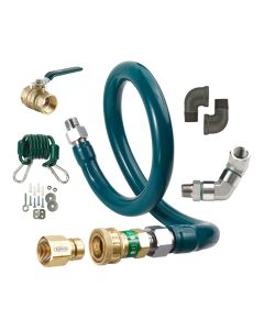 Krowne M7572K9 3/4" x 72" Gas Connector Complete Kit with One SwivelKing