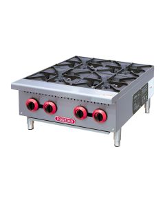 VHP-4-24 24 in Gas Hot Plate, 4 Burners