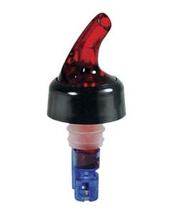 Portion Control 7/8 Oz. Shot Pourer Bottle Top (Blue Base, No Collar)