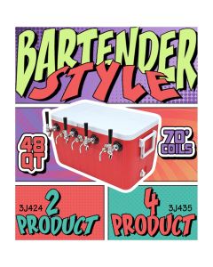 American Beverage Bartender Style 48 Qt Jockey Boxes