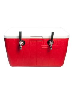 2 faucet draft beer jockey box cooler 50 ft coil 48 Qt. from Rapids