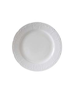 Tuxton 6-3/4" Ceramic Plate, Porcelain White, 1 Case