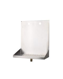 American Beverage 2 Faucet Wall Mount 12" x 6" Stainless Drip Tray