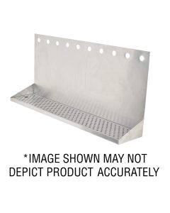 American Beverage 2 Faucet Wall Mount 12" x 6" Stainless Drip Tray