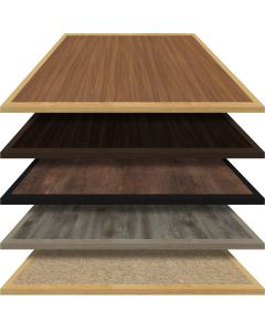Inlay Wood Edge Rectangle Tabletop, 24" x 30" x 1.25"