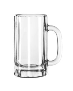 Libbey 16 Oz Paneled Glass Beer Mugs in Bulk 