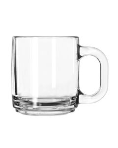 Libbey 10 Oz Clear Glass Mug for Coffee & Warm Beverages