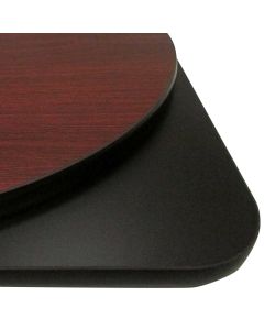 Oak Street 36" Dia. Round Reversible Table Top | Mahogany/Black