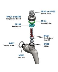 Faucet Parts for Perlick 600 Series Forward Sealing Faucets