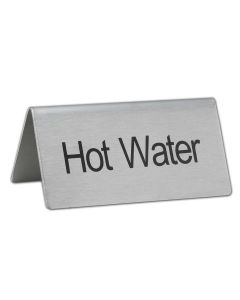 Hot Water - Table Top Tent Sign