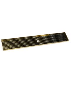 Special Offer - 36" x 5-3/8" Brass Countertop Drip Tray Pan with Drain