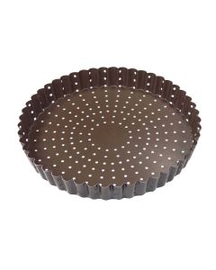 Non-Stick Perforated Tart Pan | 9-3/8" Dia x 1"H