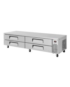 Turbo Air 4 Drawer Deluxe Refrigerated Chef Base, 96-3/8" Wide