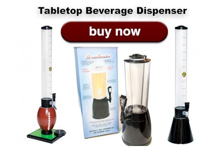 Table top Beverage Dispensers and Beer Tubes
