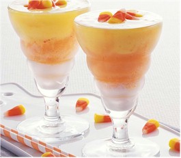 Candy Corn Smoothies - Halloween drink recipe ideas for your restaurant or bar