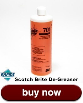 Scotch Brite De greaser for cleaning commercial charbroilers and grills