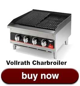 Commercial Charbroiler Countertop 12 inch, 24 inch or 36 inch, radiant or lava rock by Vollrath